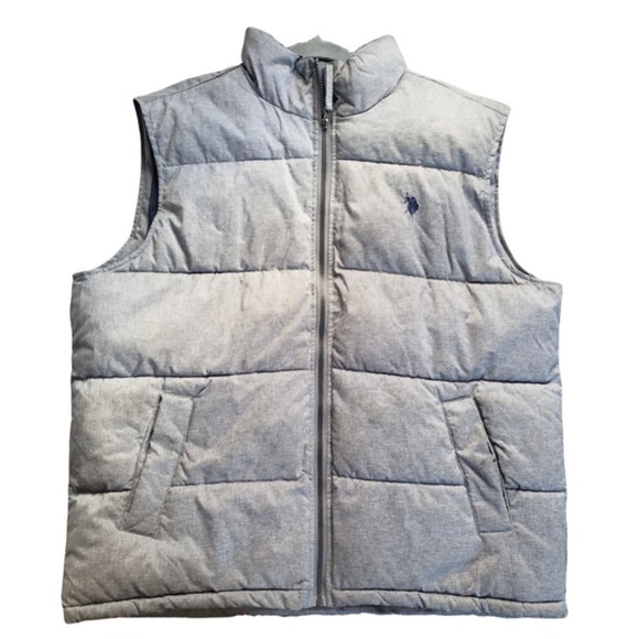 U.S. Polo Association Men's * Zip Up Puffer Vest Jacket L Coat Department  MC10 - Picture 2 of 7